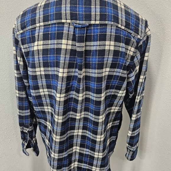 Orvis thick flannel men's button-down XL - Picture 5 of 8